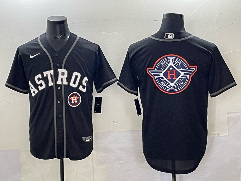 Men Houston Astros blank black 2025 Nike MLB Jersey 003